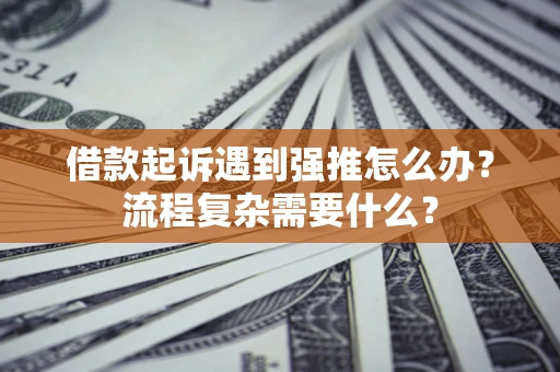 北京借款起诉遇到强推怎么办？流程复杂需要什么？