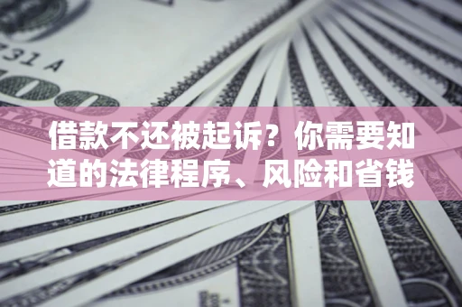 北京借款不还被起诉？你需要知道的法律程序、风险和省钱技巧