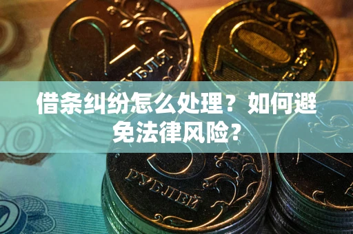北京借条纠纷怎么处理？如何避免法律风险？